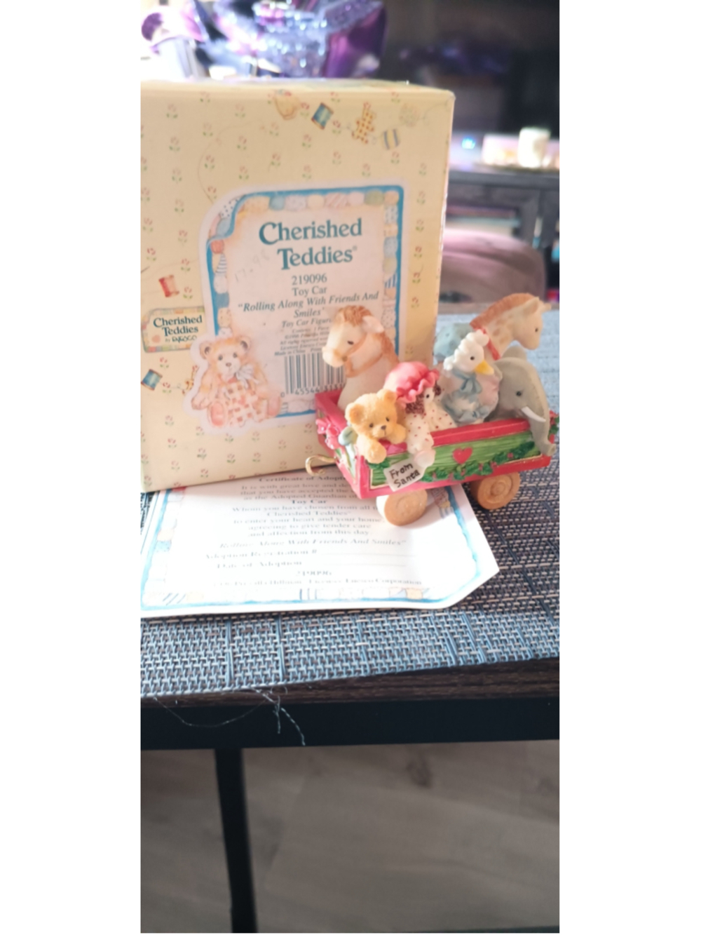 NIB Cherished Teddies Rolling Along With Friends And Smiles Figurine.219096.